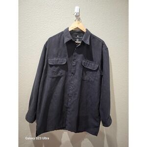 Men's, Consensus Sportswear, sz M double breastfed pockets, brown long sleeve